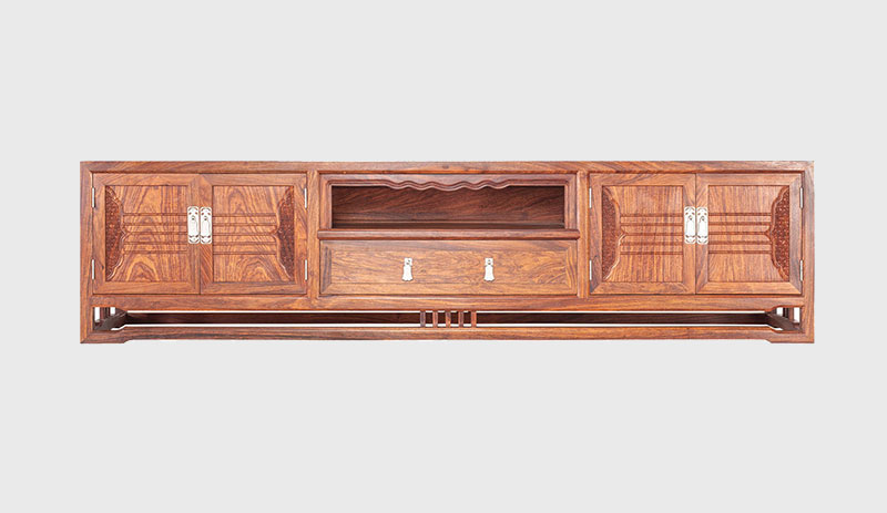 南溪刺猬紫檀电视柜低柜现代中式全实木电视柜客厅高低柜